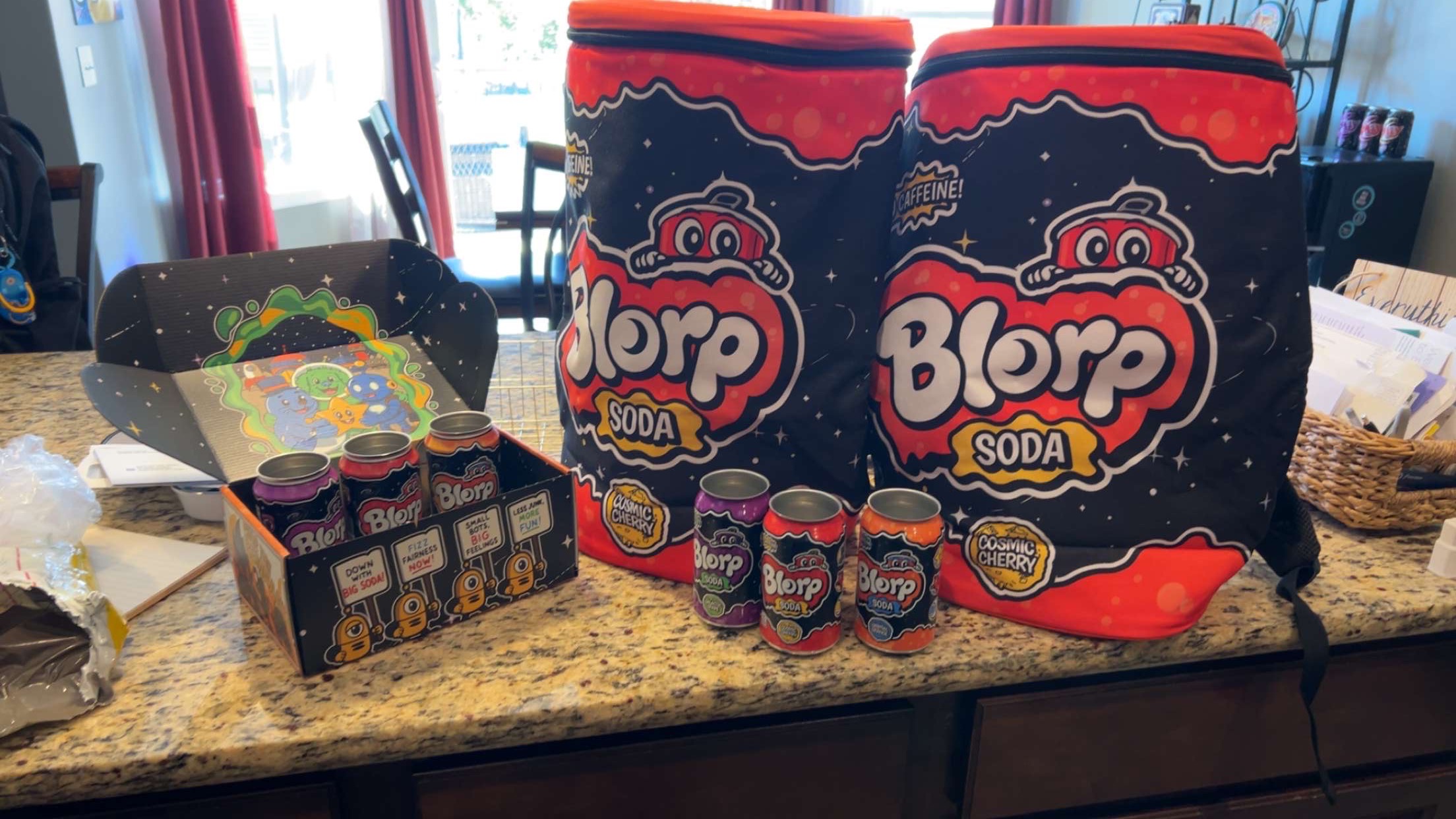 Blorp Soda pilot retail display