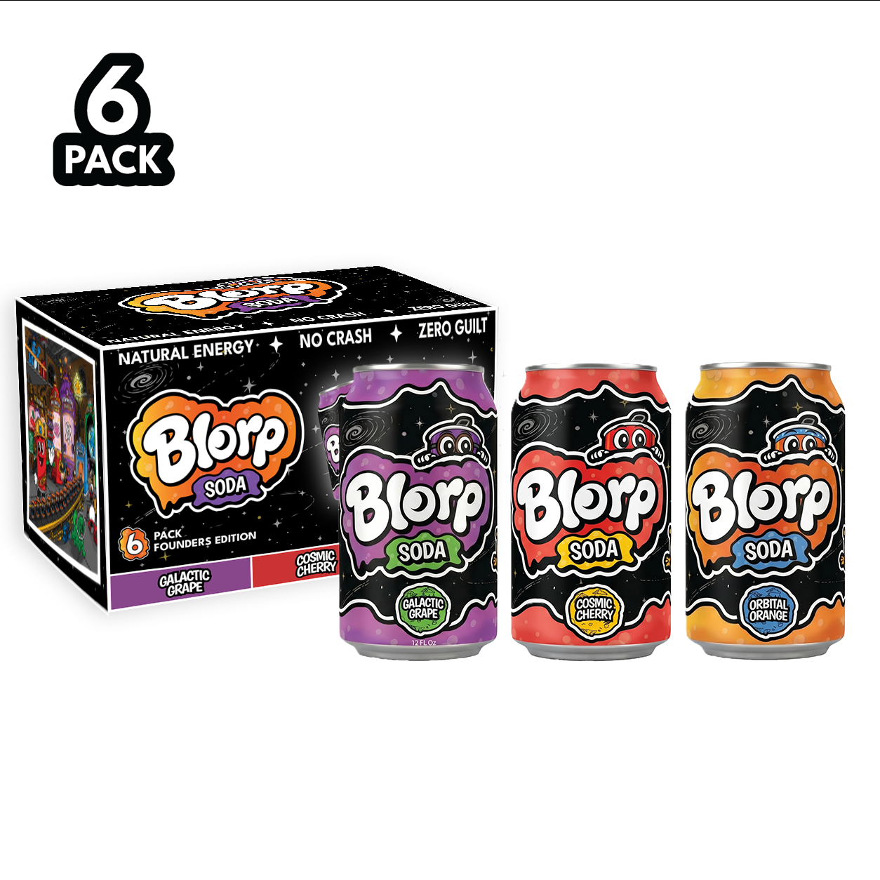 Blorp Soda variety pack created from its character-driven brand strategy