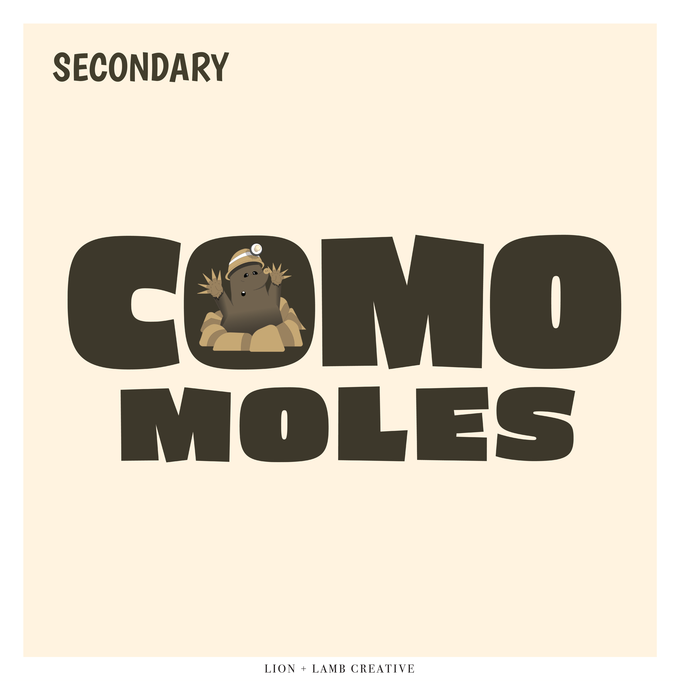 Secondary horizontal COMO Moles logo