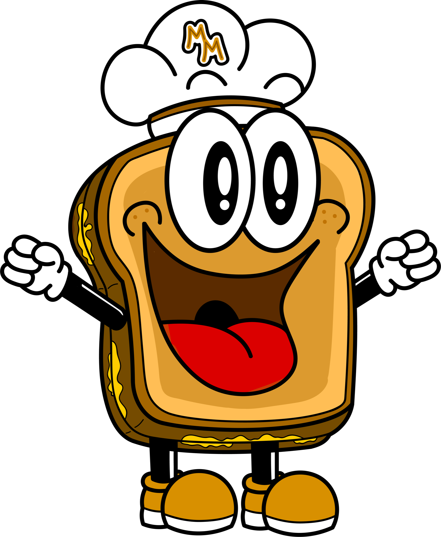 Melt Masters grilled cheese chef mascot
