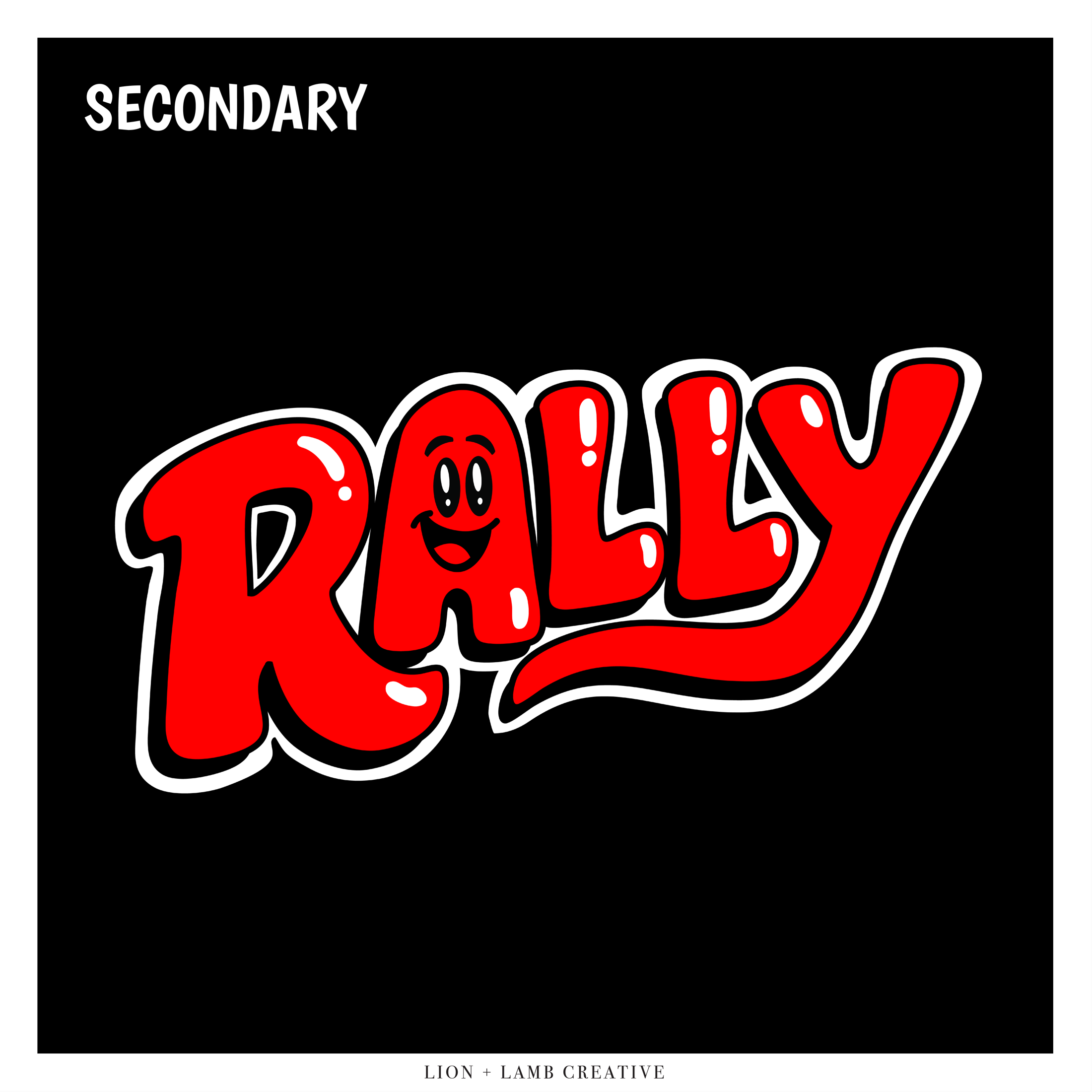 Secondary red Rally wordmark